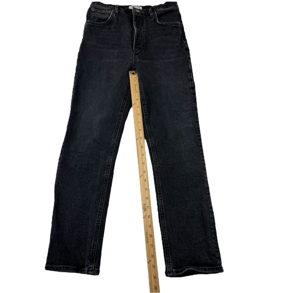 Agolde Riley High Rise Jeans Black - Picture 11 of 13